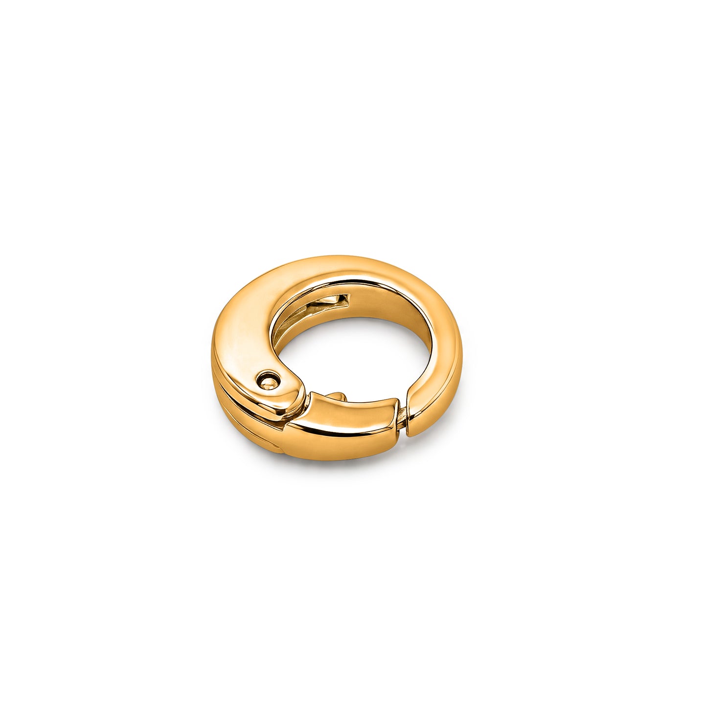 14k yellow gold oval clasping link 