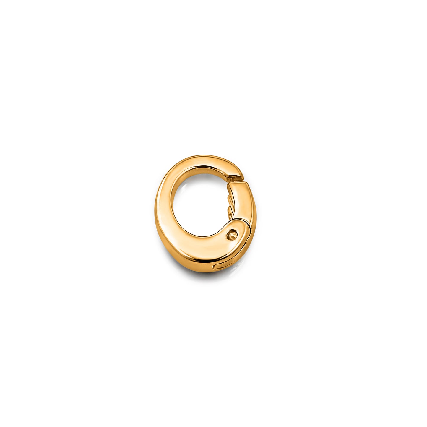 14k yellow gold oval clasping link