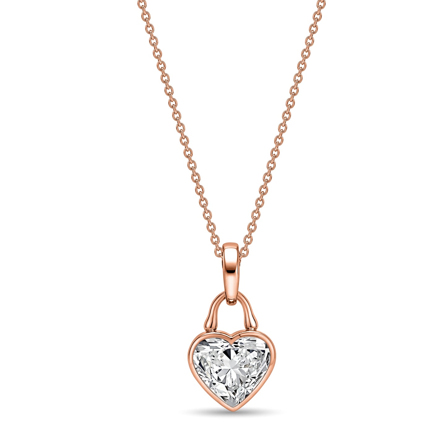 TreasureLock 2.0 ct Lab-Grown Heart Diamond Pendant