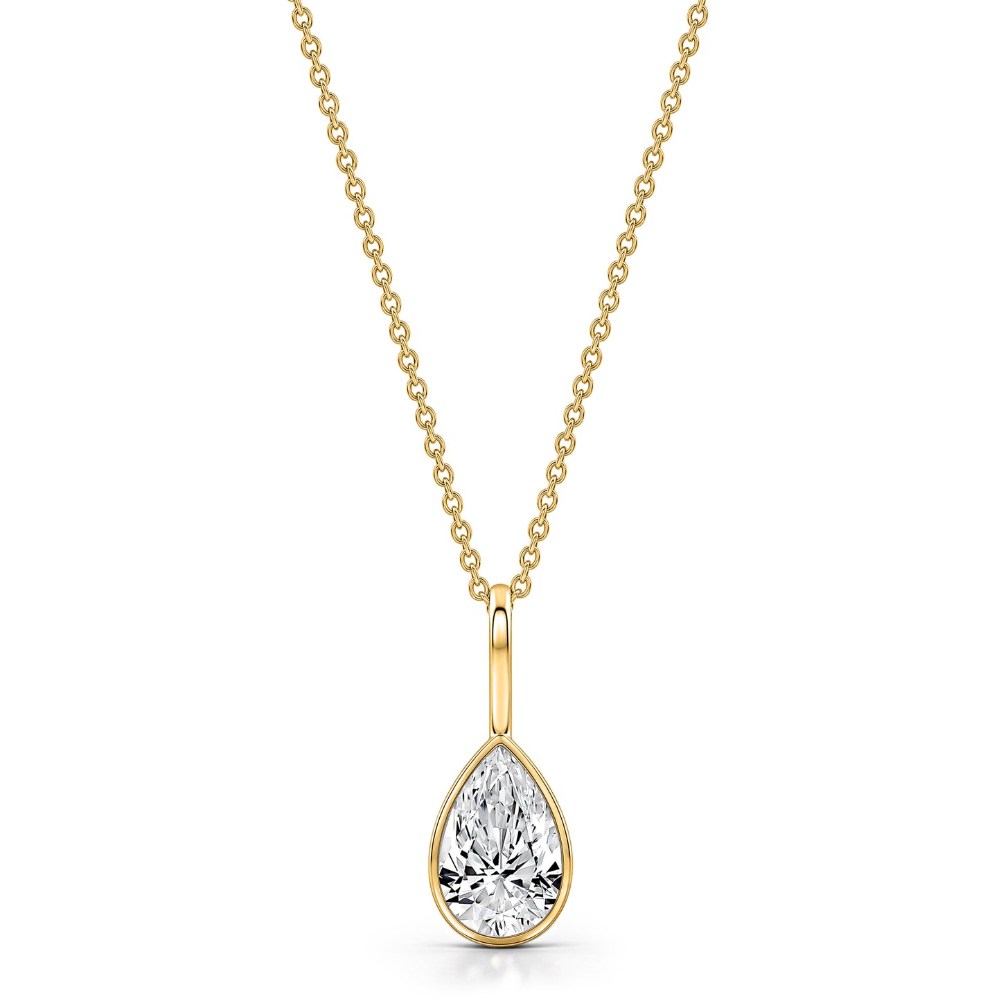 WaterDrop 1.0 ct Lab-Grown Pear Diamond Pendant