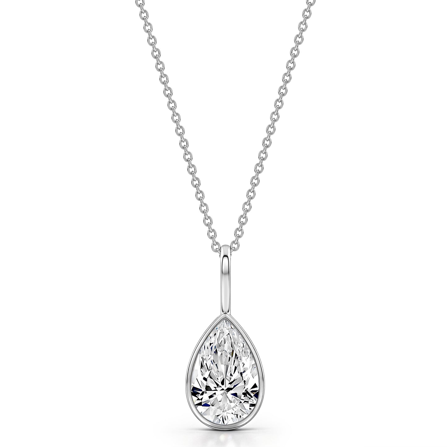 WaterDrop 2.0 ct Lab-Grown Pear Diamond Pendant