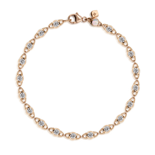 TreasureLock Diamond Bracelet in Rose Gold 3.5 Carats