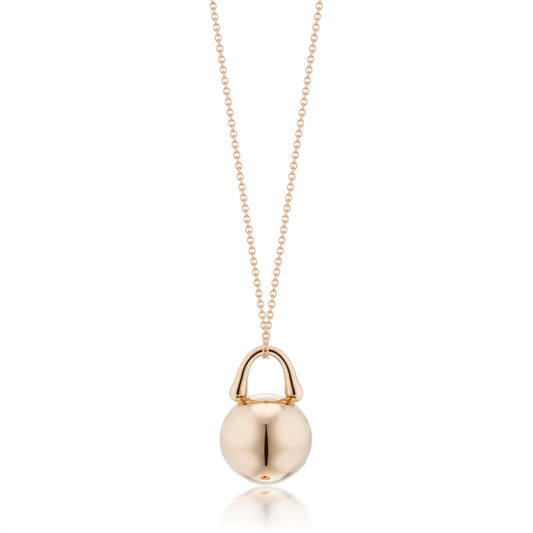 FINAL SALE TreasureLock Bead Pendant 14mm in Rose Gold