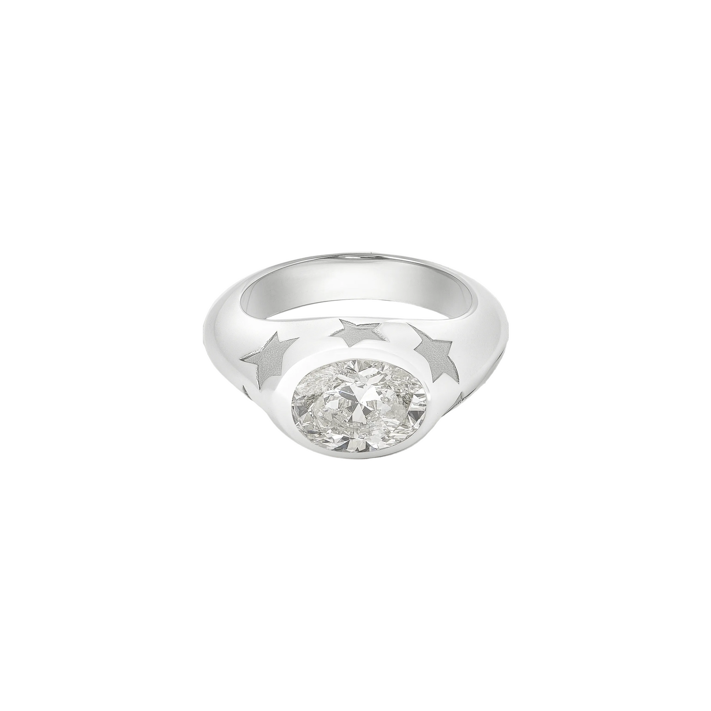 Angela Cummings Star Ring, 2.0 ct Lab-grown Diamond