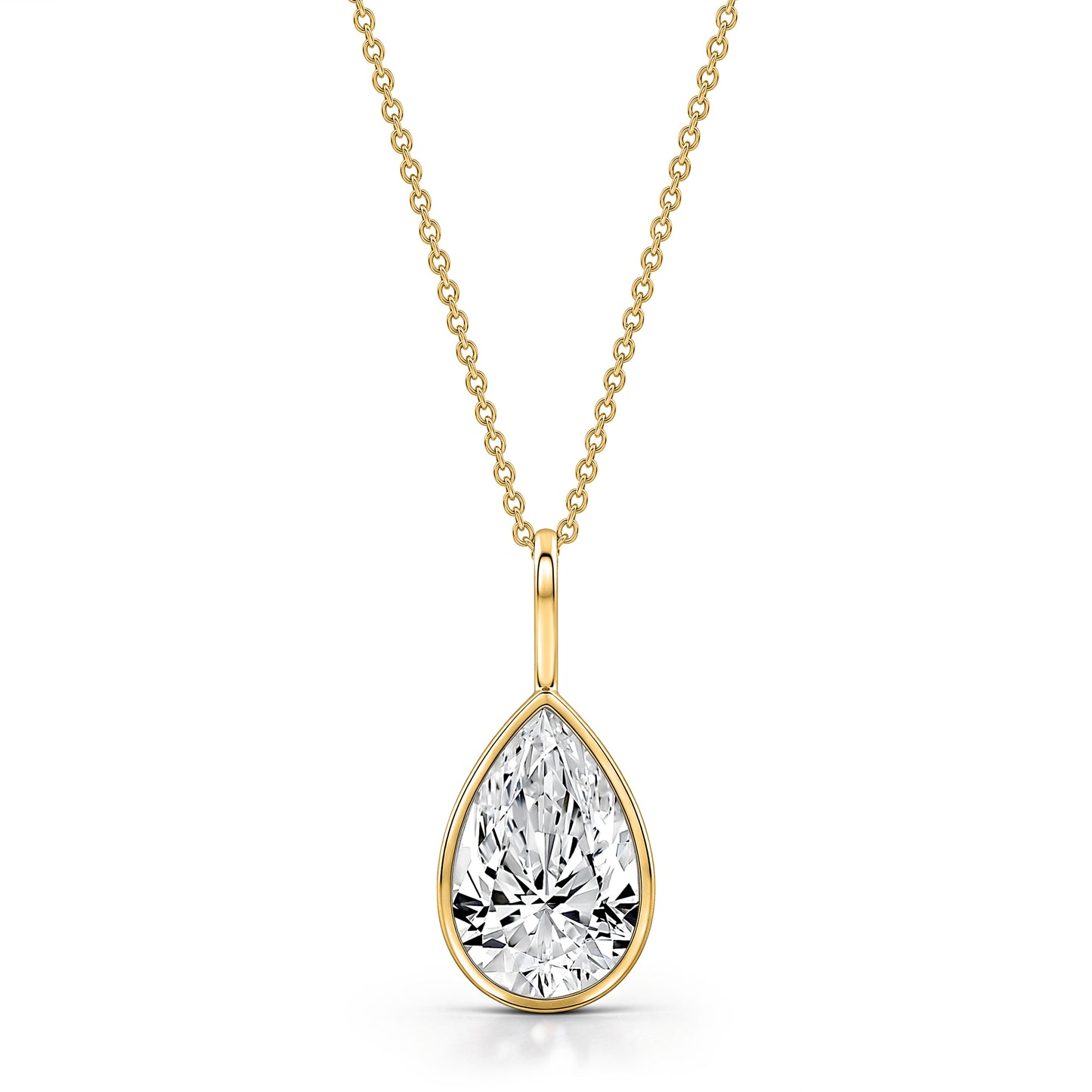 WaterDrop 3.0 ct Lab-Grown Pear Diamond Pendant