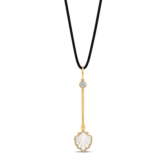 Water Wand Pendant in 18k Yellow Gold