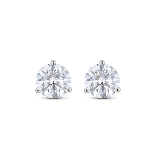 Lab-Grown Diamond 4.0 ct tw Round Brilliant Solitaire Studs