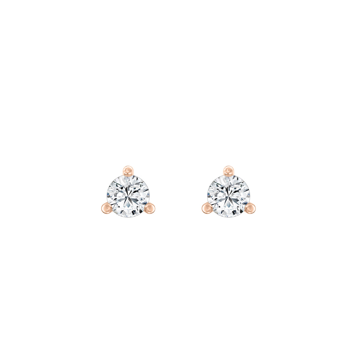 Round Lab-Grown Diamond Classic Stud Earrings