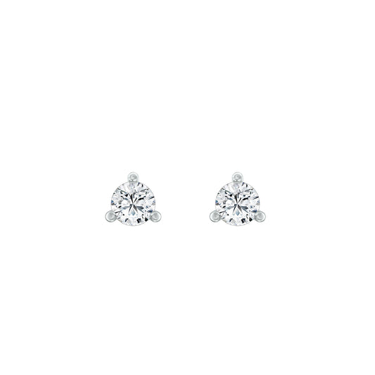 Round Lab-Grown Diamond Classic Stud Earrings