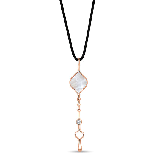 Unity Wand Pendant in 18k Rose Gold