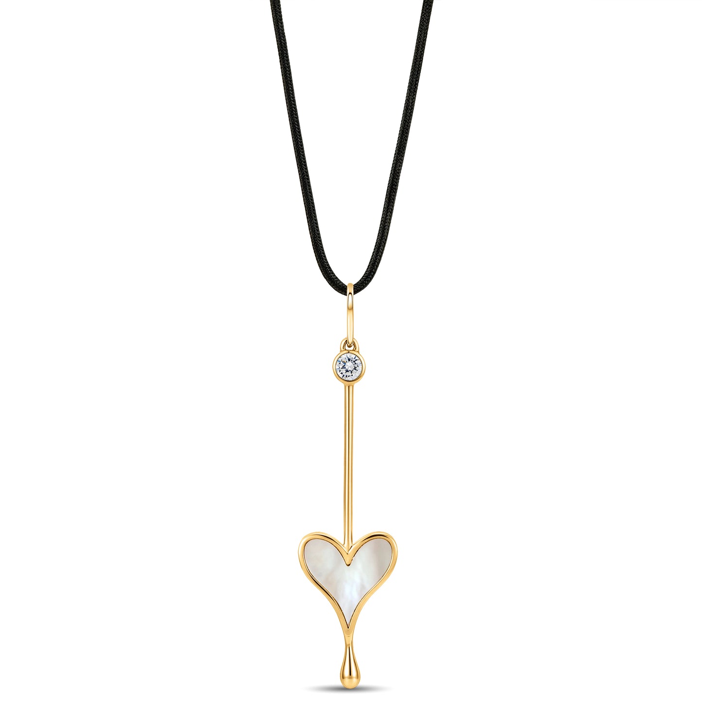 Love Wand Pendant in 18k Yellow Gold