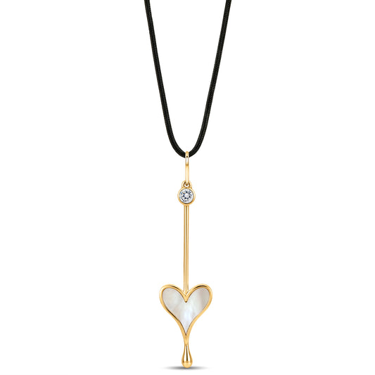 Love Wand Pendant in 18k Yellow Gold