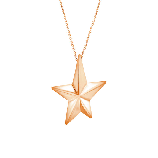 Angela Cummings Star Pendant in 18k Rose Gold, Large