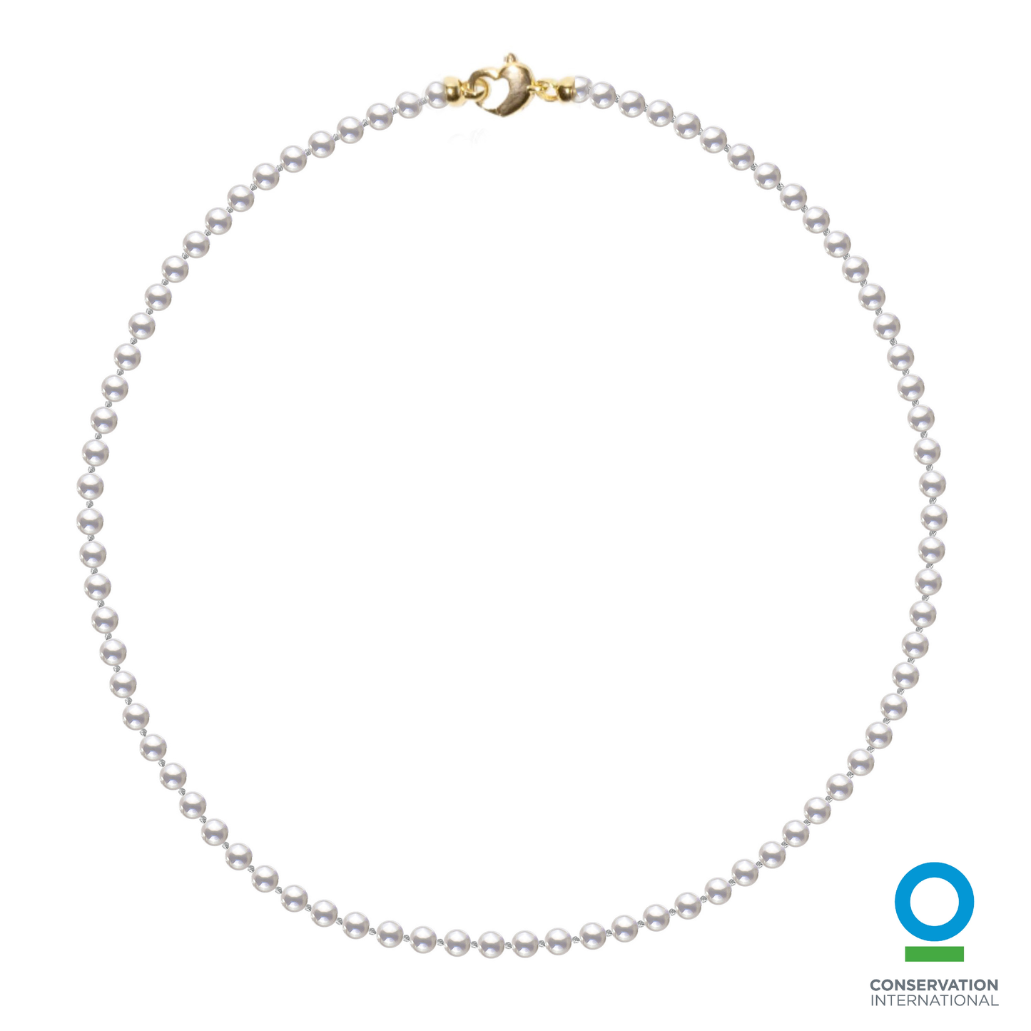 Akoya Mini 4.0-5.0mm White Pearl Strand with 14k Yellow Gold Heart Clasp