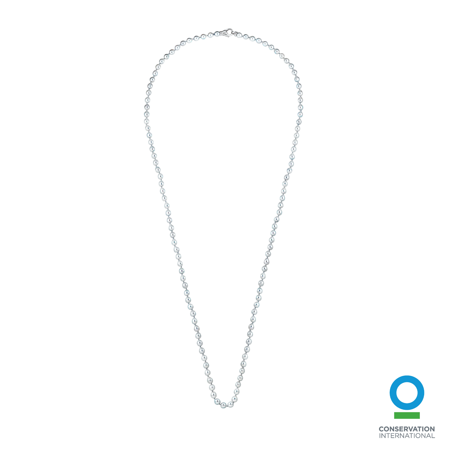 Akoya Silver-Blue Opera 6.0-6.5mm Baroque Pearl Strand with Sterling Silver Lobster Clasp