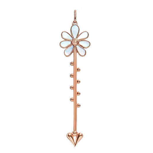 Bloom Wand Pendant in 18k Rose Gold