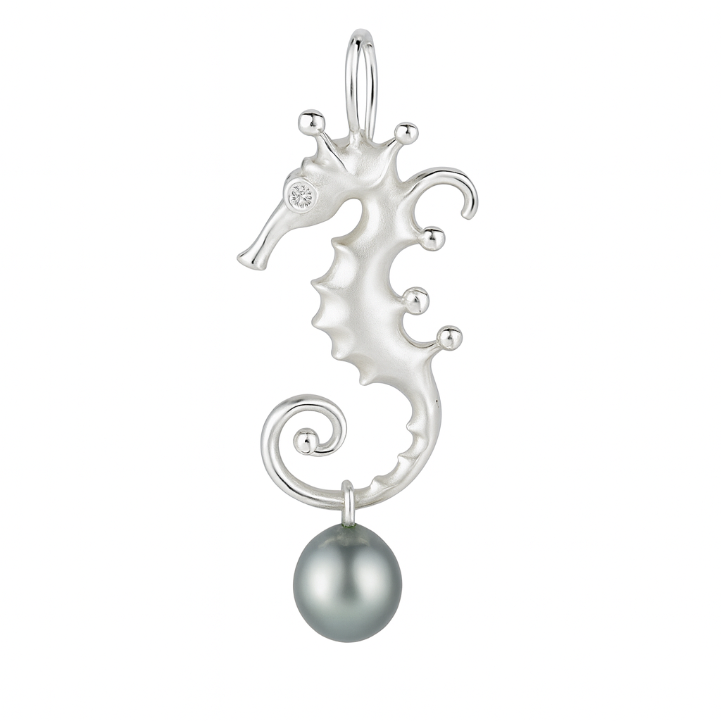 Angela Cummings Medium Seahorse Enhancer in Sterling Silver