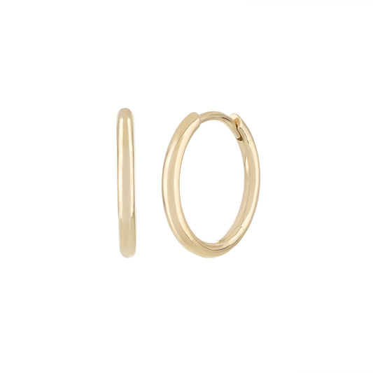 Mini Hoop Earrings in 14k Yellow Gold