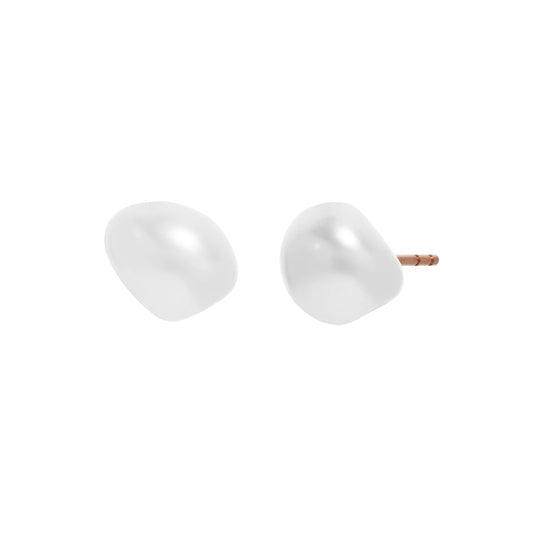 Keshi Pearl Earrings in 14k Yellow Gold