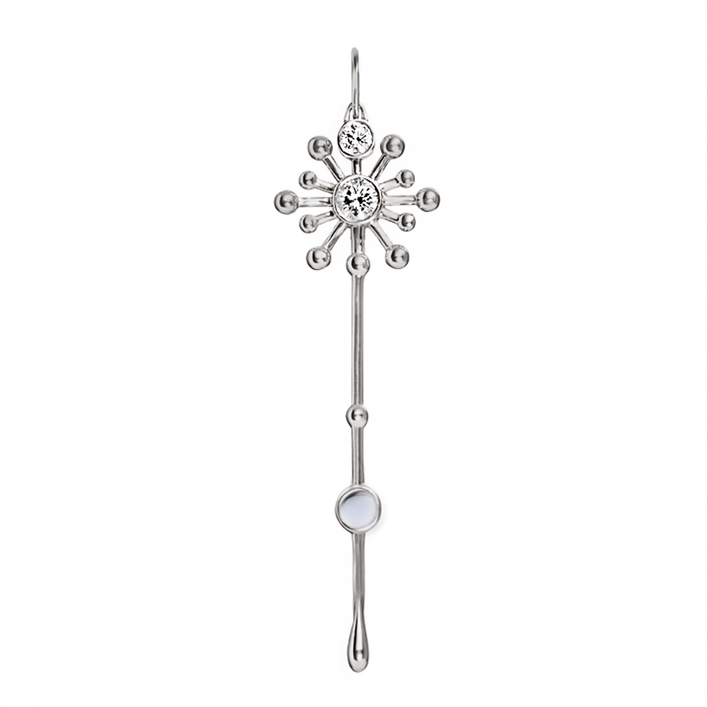 Light Wand Pendant in 18k White Gold