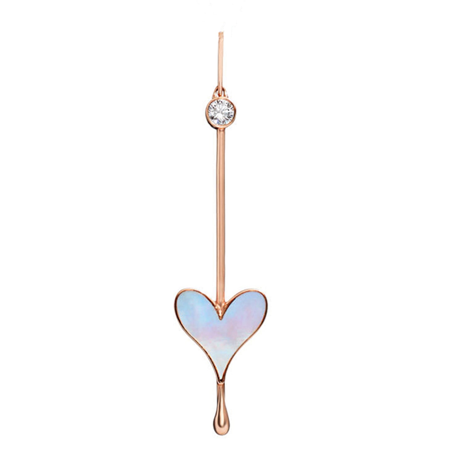 Love Wand Pendant in Rose Gold