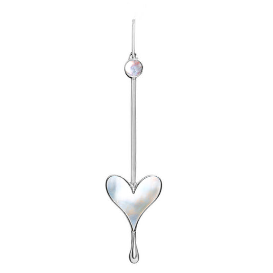 Love Wand Pendant in Sterling Silver and Mother-of-Pearl