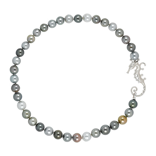 Angela Cummings Tahitian Pearl Strand with Sterling Silver Seahorse Clasp