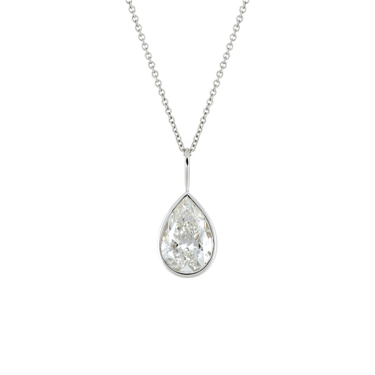 WaterDrop 1.0 ct Lab-Grown Pear Diamond Pendant