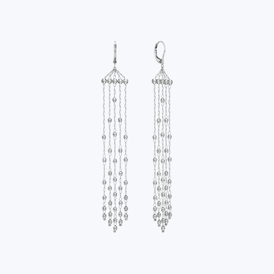 Platinum Born Halo Earrings
