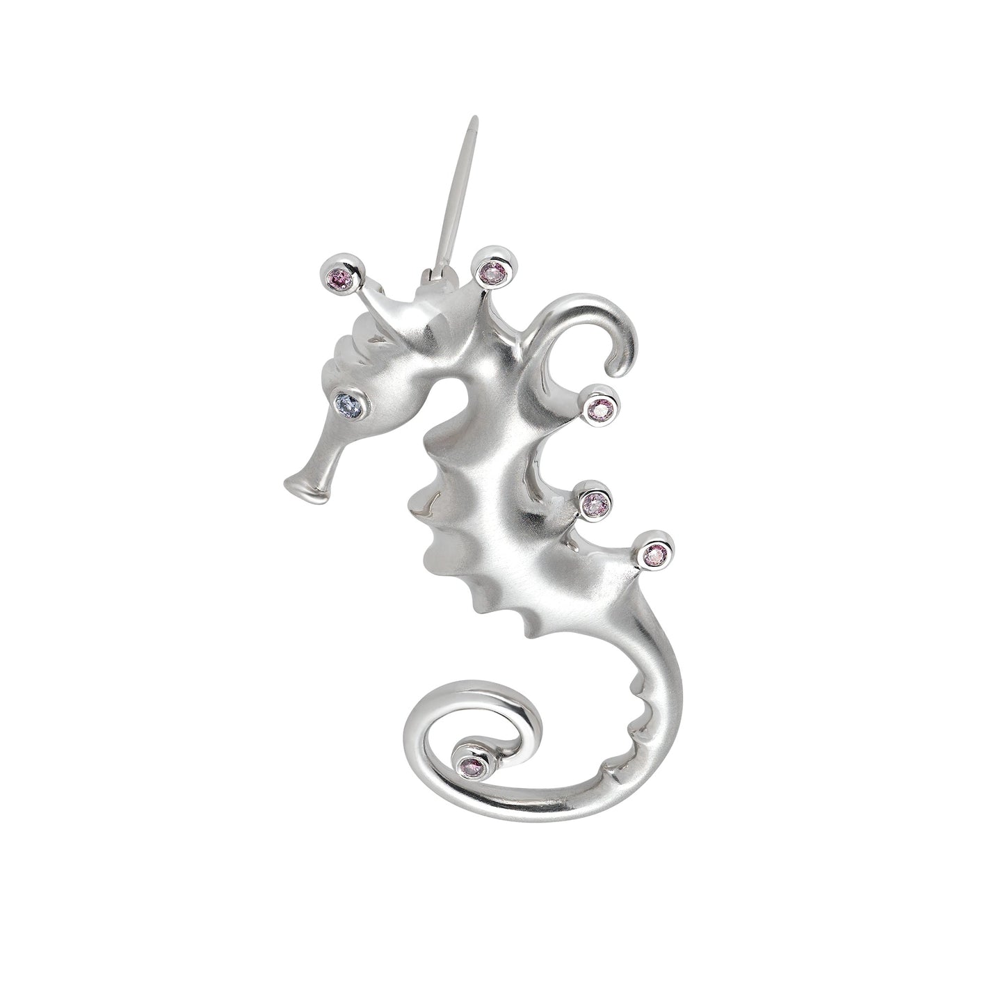 Angela Cummings Seahorse Convertible Necklace in Platinum and South Sea Pearls
