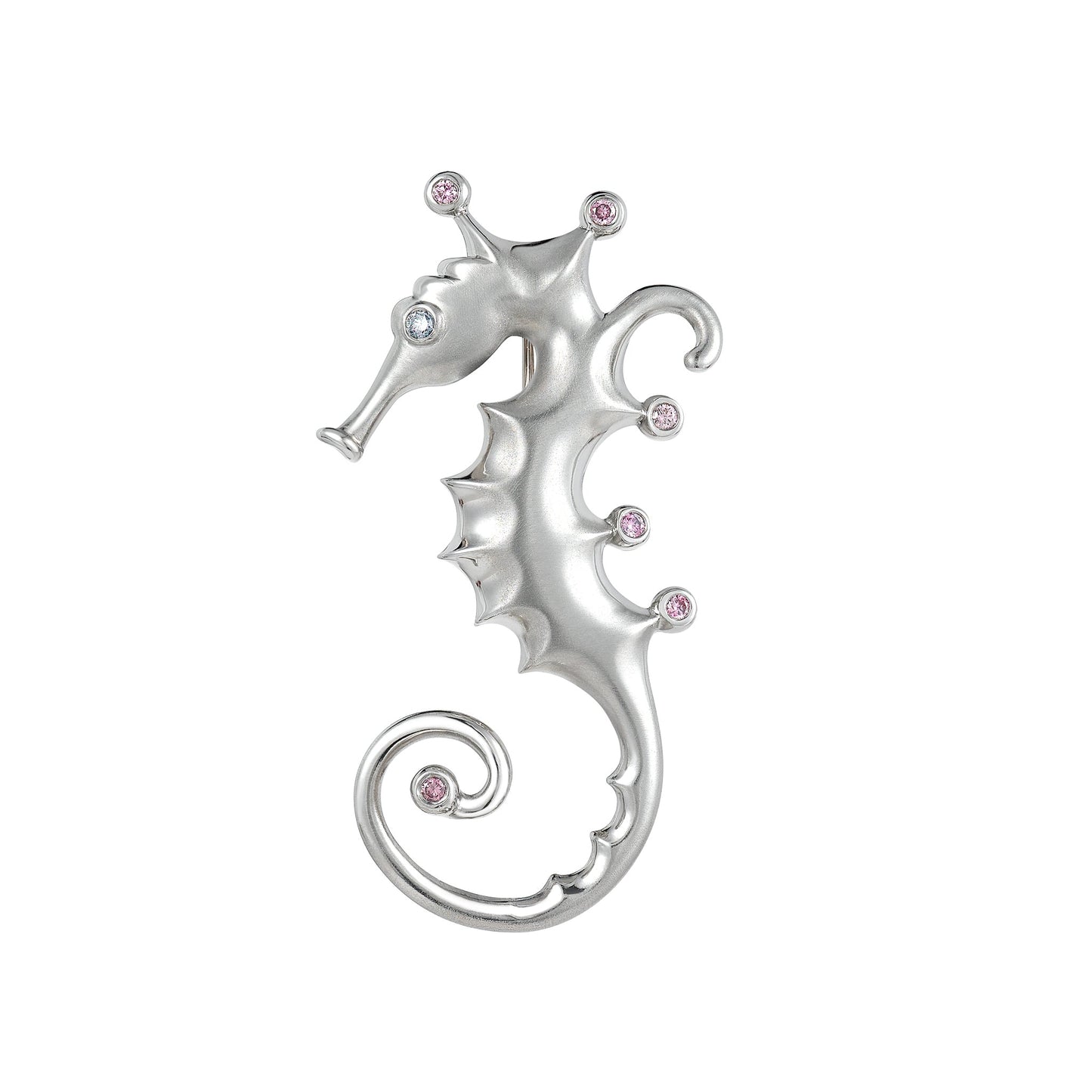Angela Cummings Seahorse Convertible Necklace in Platinum and South Sea Pearls