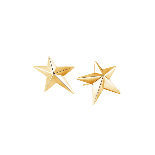 Angela Cummings Star Earrings in 18k Rose Gold, Large