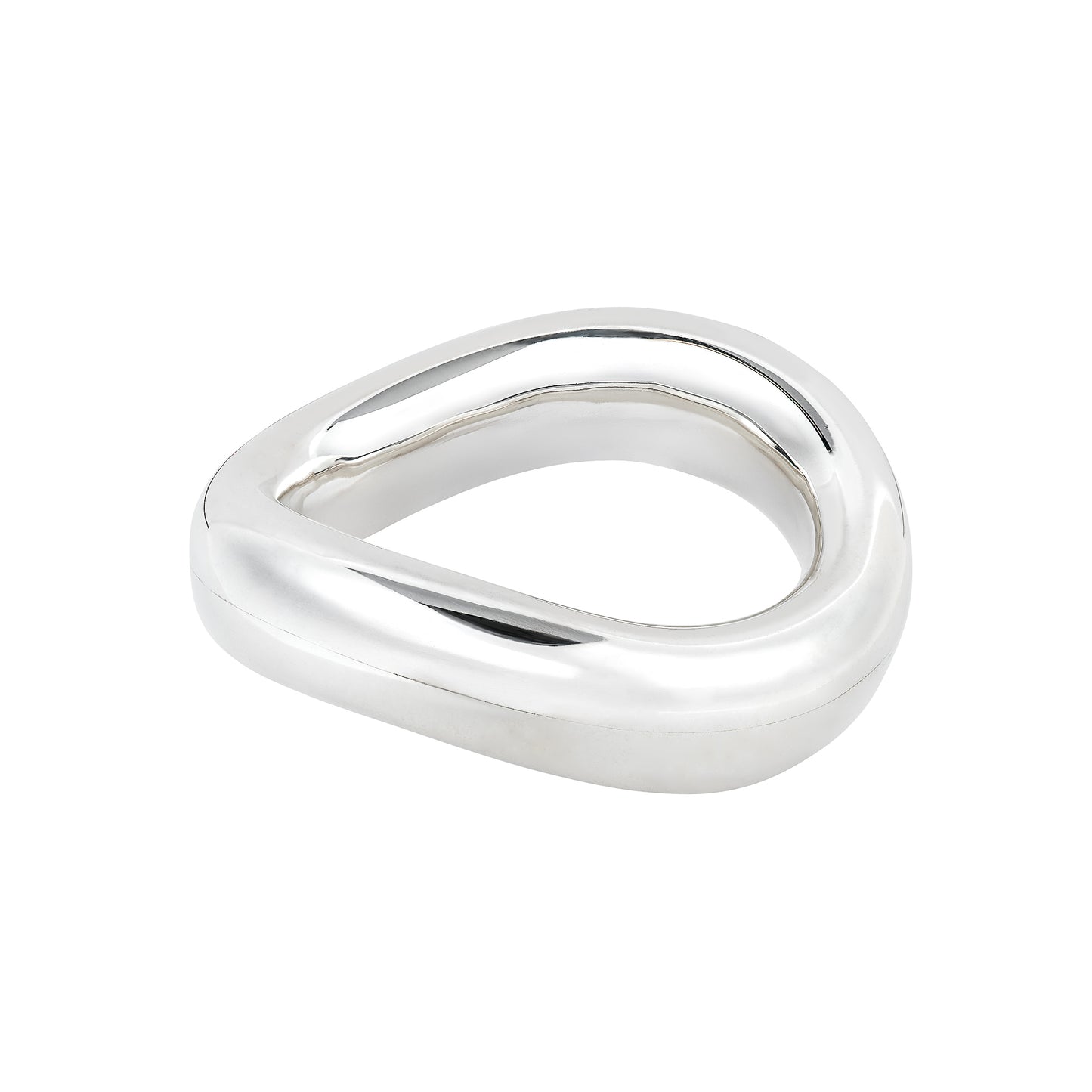 Angela Cummings Wave Bangle in Sterling Silver, Wide