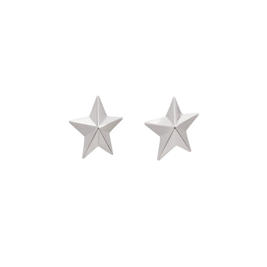 Angela Cummings Star Earrings in Sterling Silver, Small