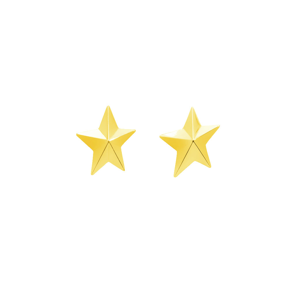 Angela Cummings Star Earrings in 18k Yellow Gold, Small