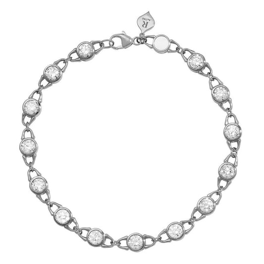 TreasureLock Lab-Grown Diamond Bracelet in 18k White Gold 3.5 Carats