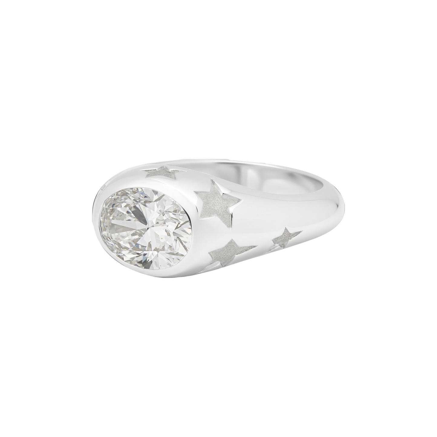 Angela Cummings Star Ring, 2.0 ct Lab-grown Diamond