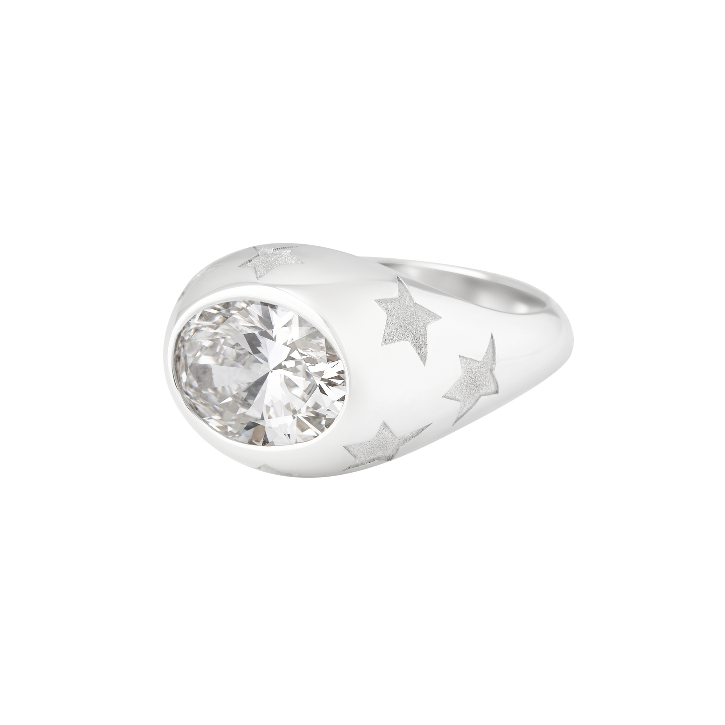 Angela Cummings Star Ring, 3.0 ct Lab-grown Diamond