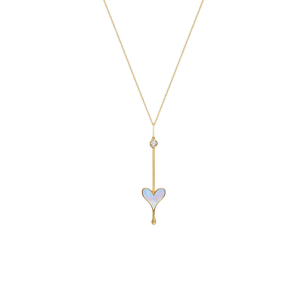 Love Wand Pendant in 18k Yellow Gold