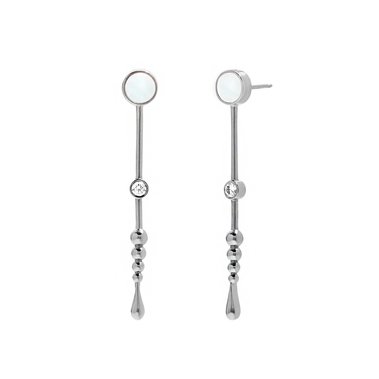 Loyalty Wand Earrings in Sterling Silver