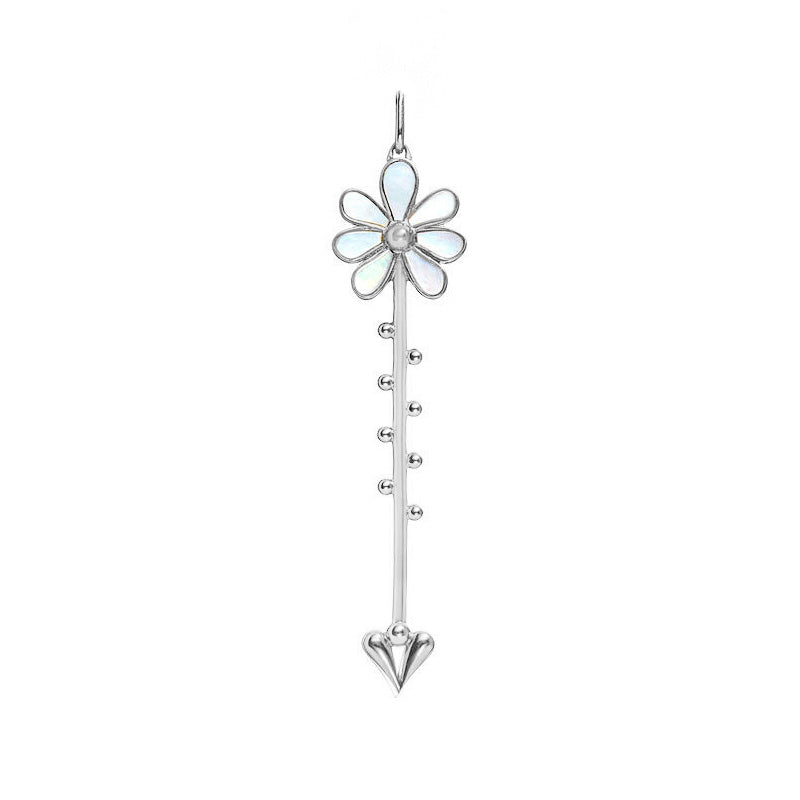Bloom Wand Pendant in Sterling Silver