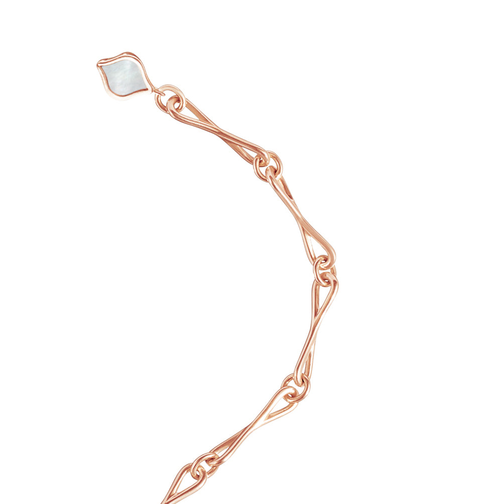 FINAL SALE WaterDrop Sample Link Bracelet in Rose Gold