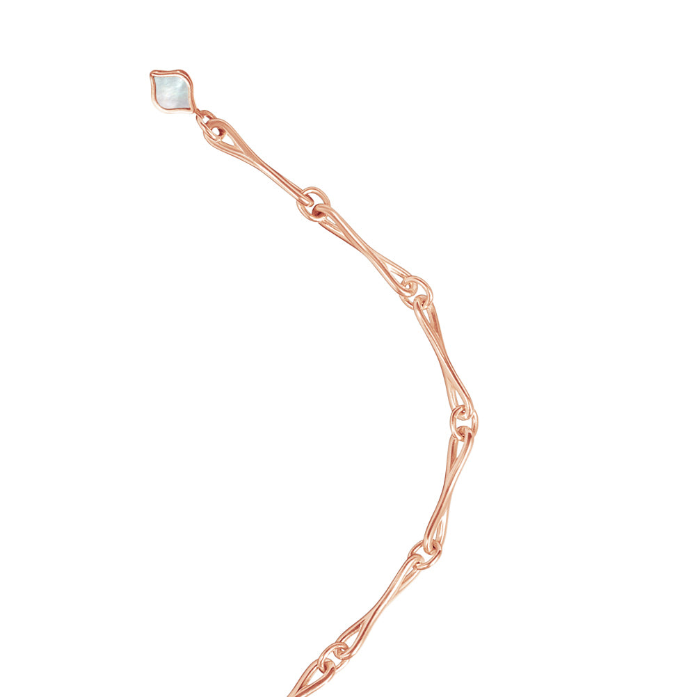 WaterDrop Small Link Bracelet in Rose Gold