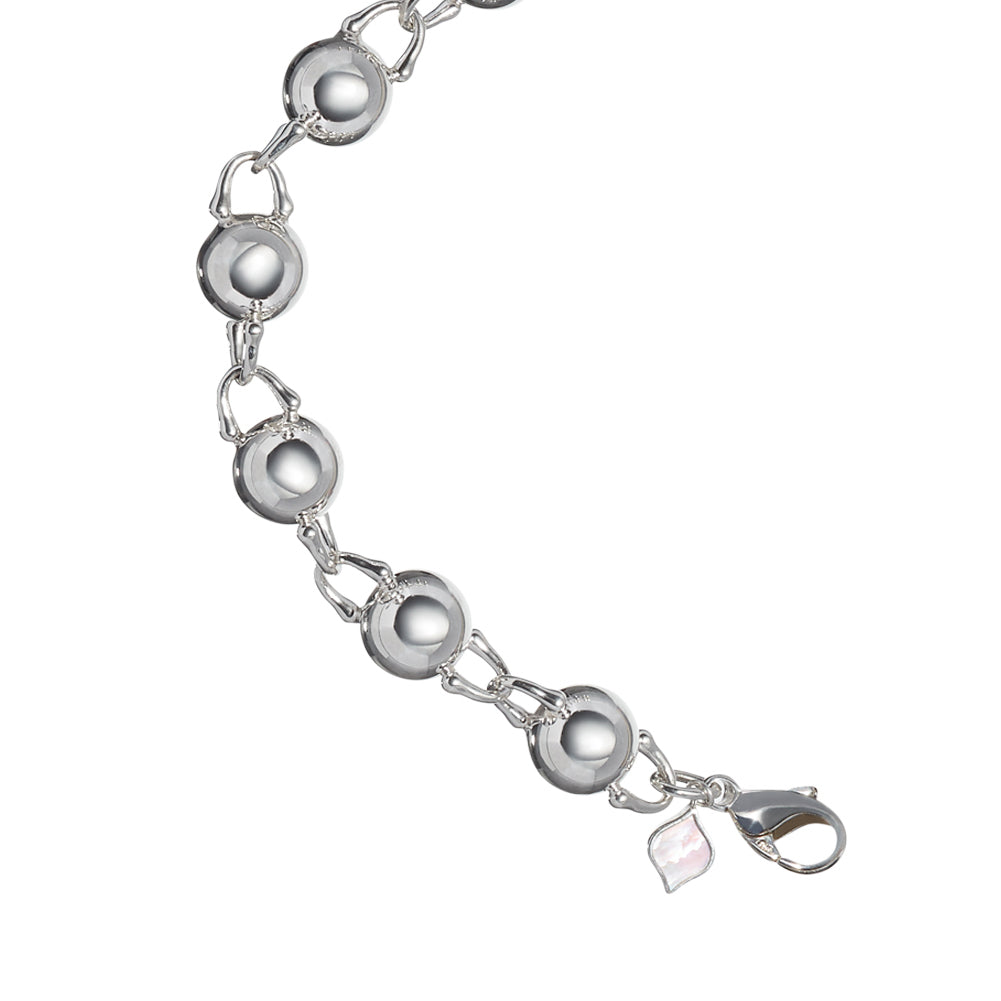 TreasureLock Bead Bracelet 10mm in Sterling Silver