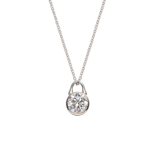 TreasureLock Lab-Grown Diamond Pendant .75 Carat in 18k White Gold