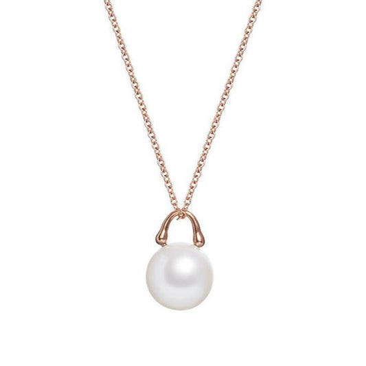 TreasureLock South Sea Round Pearl Pendant 10mm in 18k Rose Gold