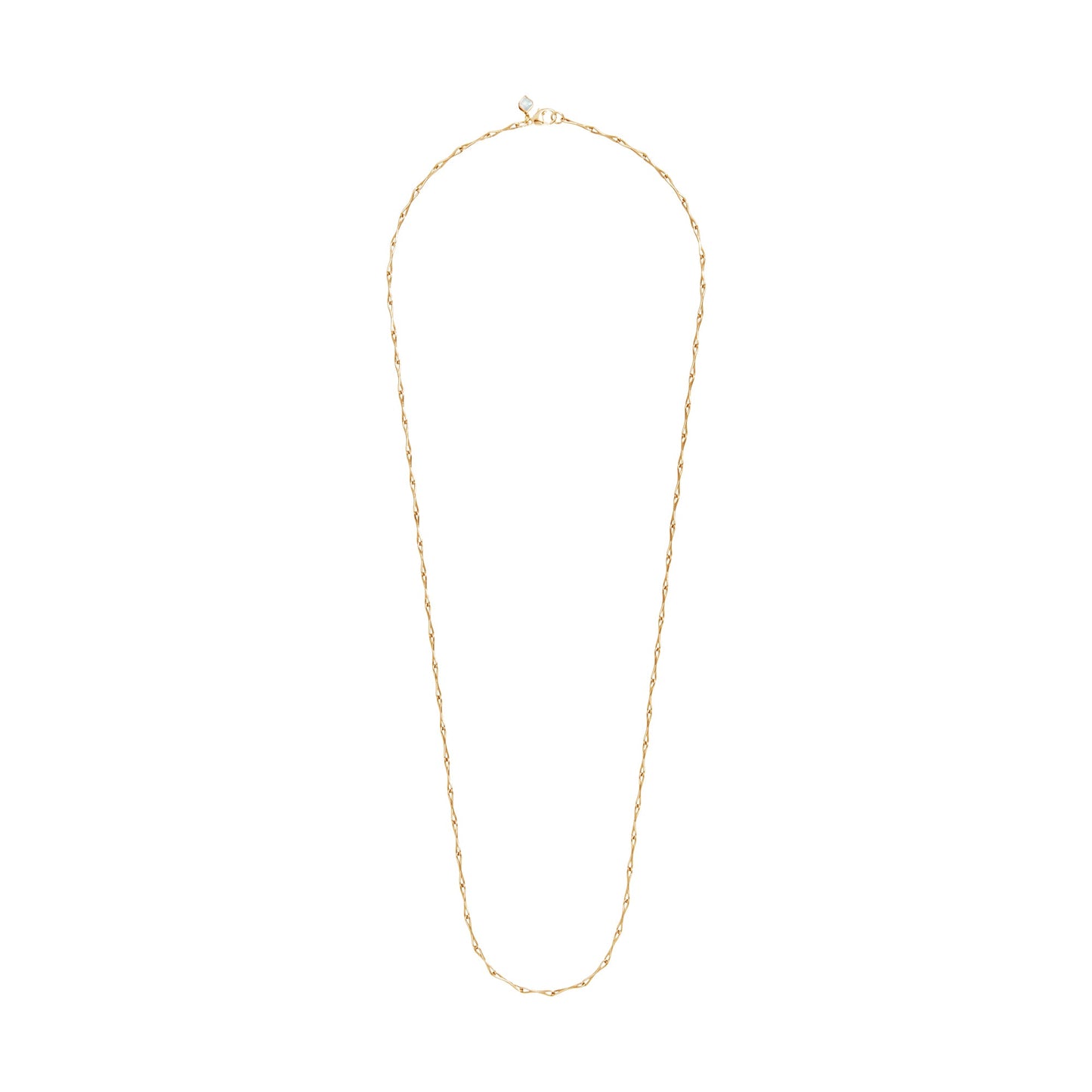 WaterDrop Small Link Necklace in Yellow Gold