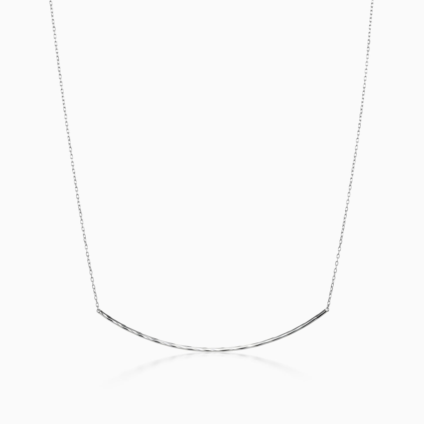 Platinum Born Sunrise Bar Necklace