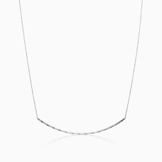 Platinum Born Sunrise Bar Necklace