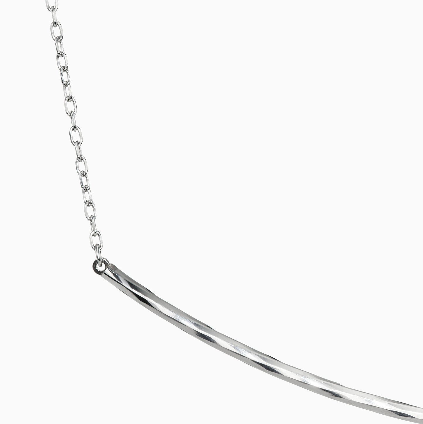 Platinum Born Sunrise Bar Necklace